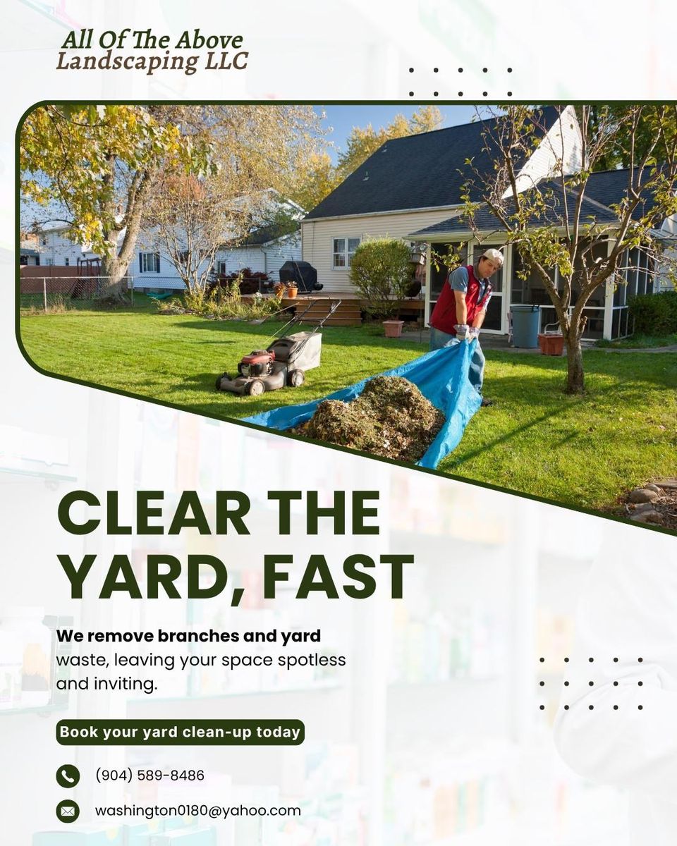 Tree Trimming & Removal for All of the Above Landscaping in Orange Park, FL