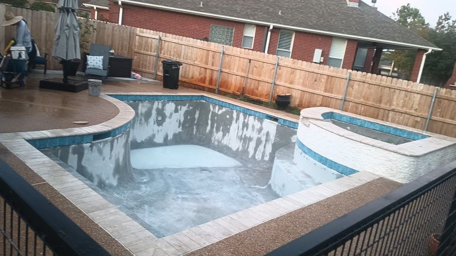 Custom Pool Construction for J & P Construction in Houston, TX