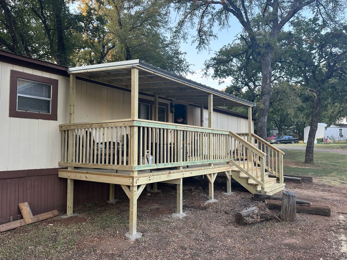 Deck Installation for Timberline Deck & Patio in Covington, TX