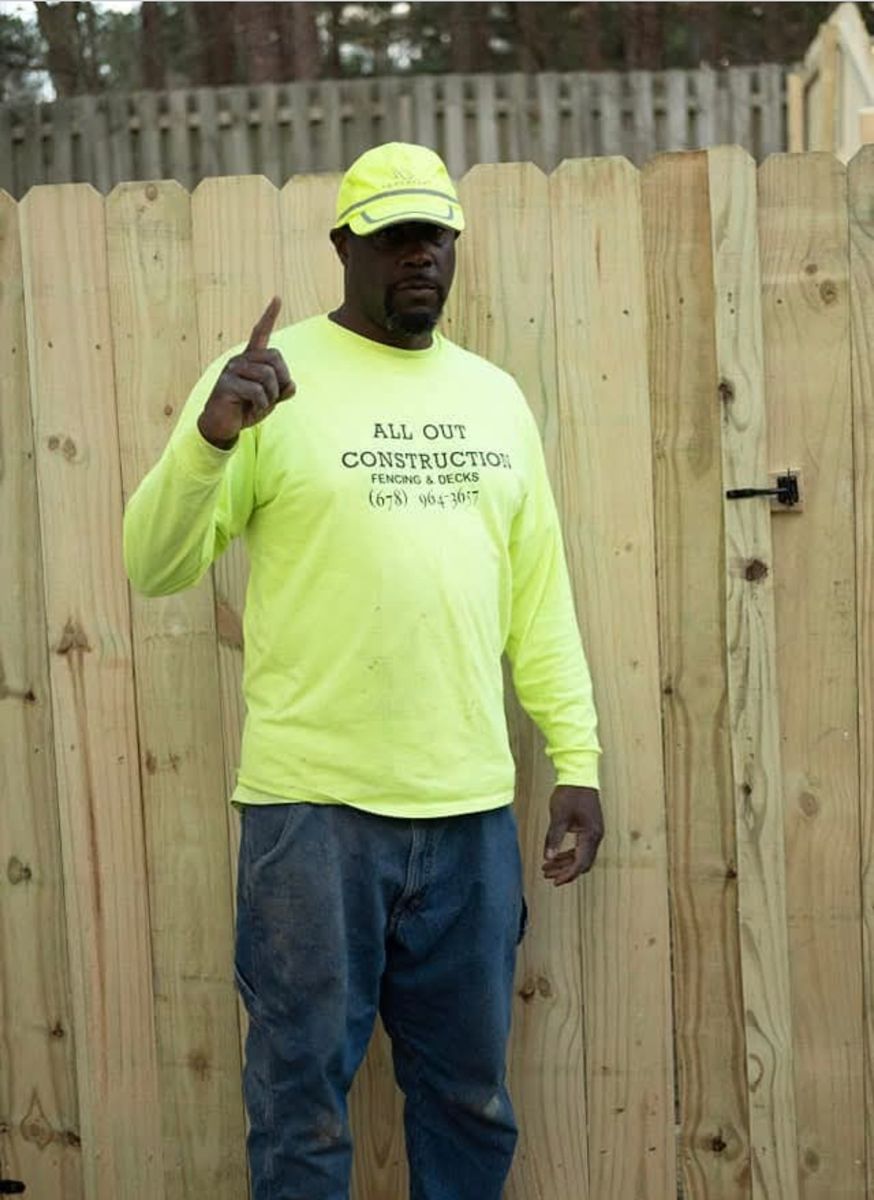 Fencing for All Out Construction in Atlanta, GA