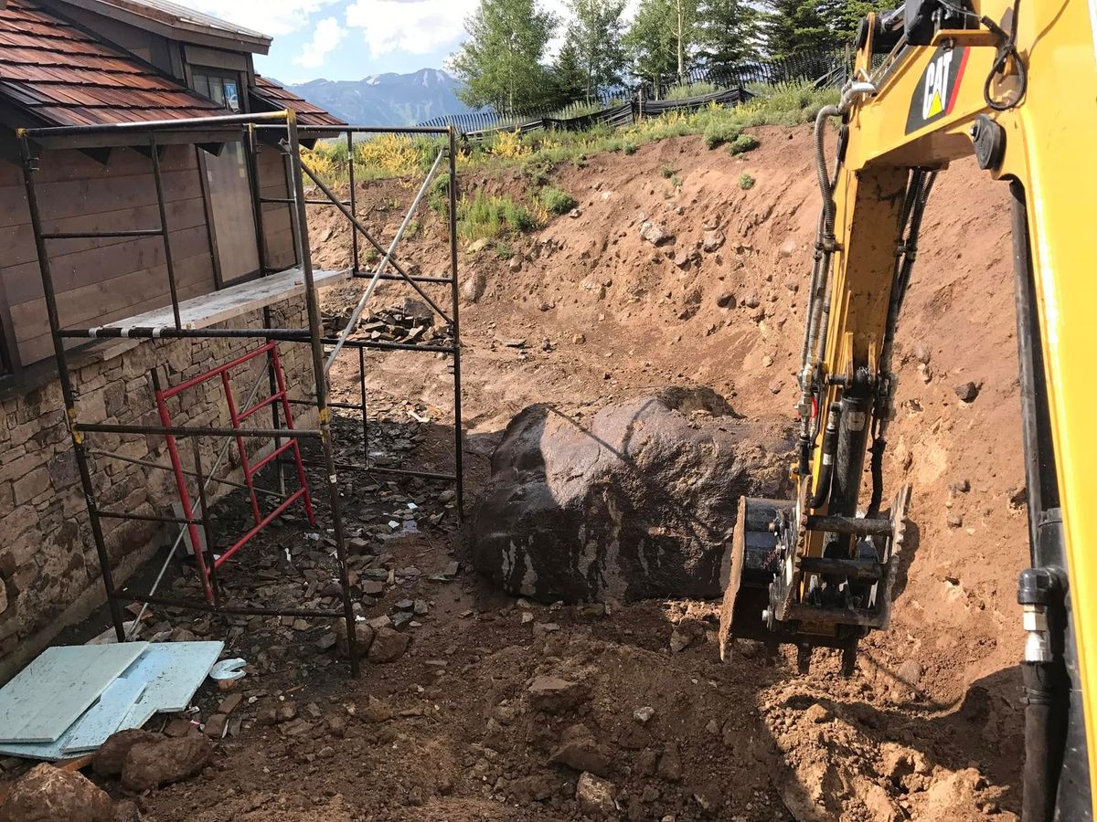Foundation Excavation for Hansen Earth Works in Jackson, WY