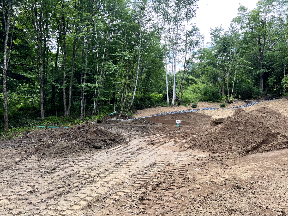 Land Grading for Andy Naylor Excavation in Johnson, VT