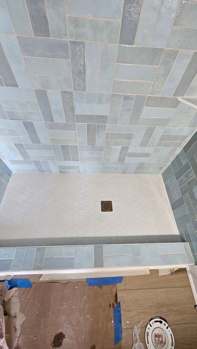 Custom Shower Tiling for Fulford Carpet and Tile in Holden Beach, NC