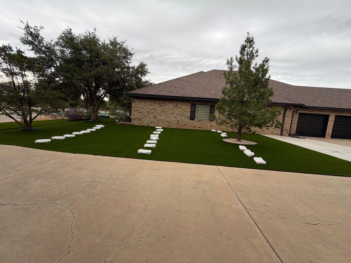 Artficial Turf for Stone's Tree Services and Landscaping in Midland, TX