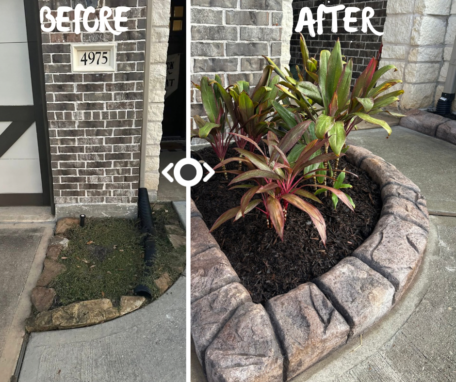 Custom Carved Concrete for Texas Curb N Borders in Houston, TX