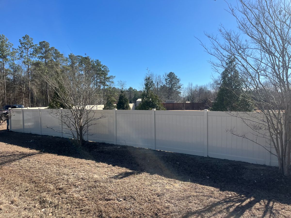 Vinyl Fence for JB Nealy Fence in Elgin, SC
