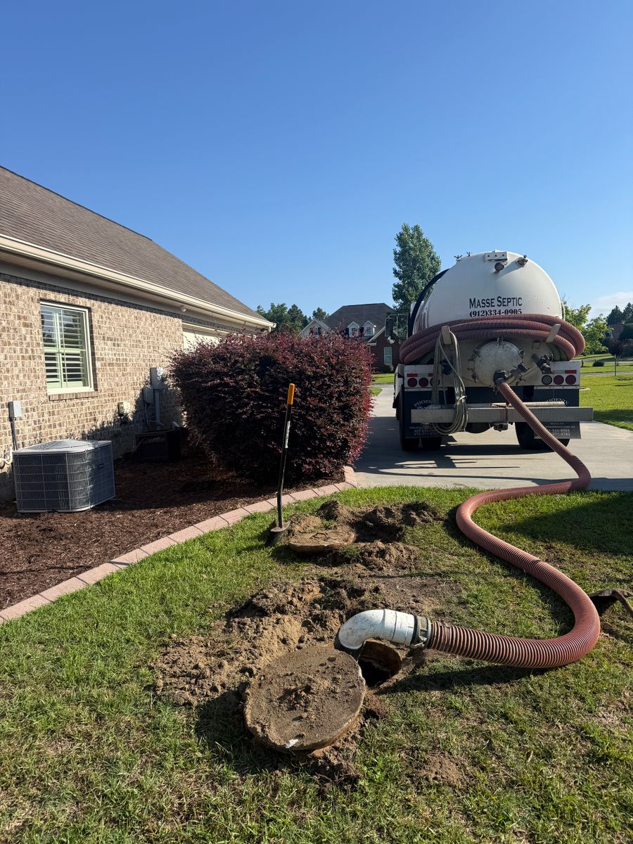Septic Tank Pumping for Masse Septic & Plumbing in Sylvania, GA