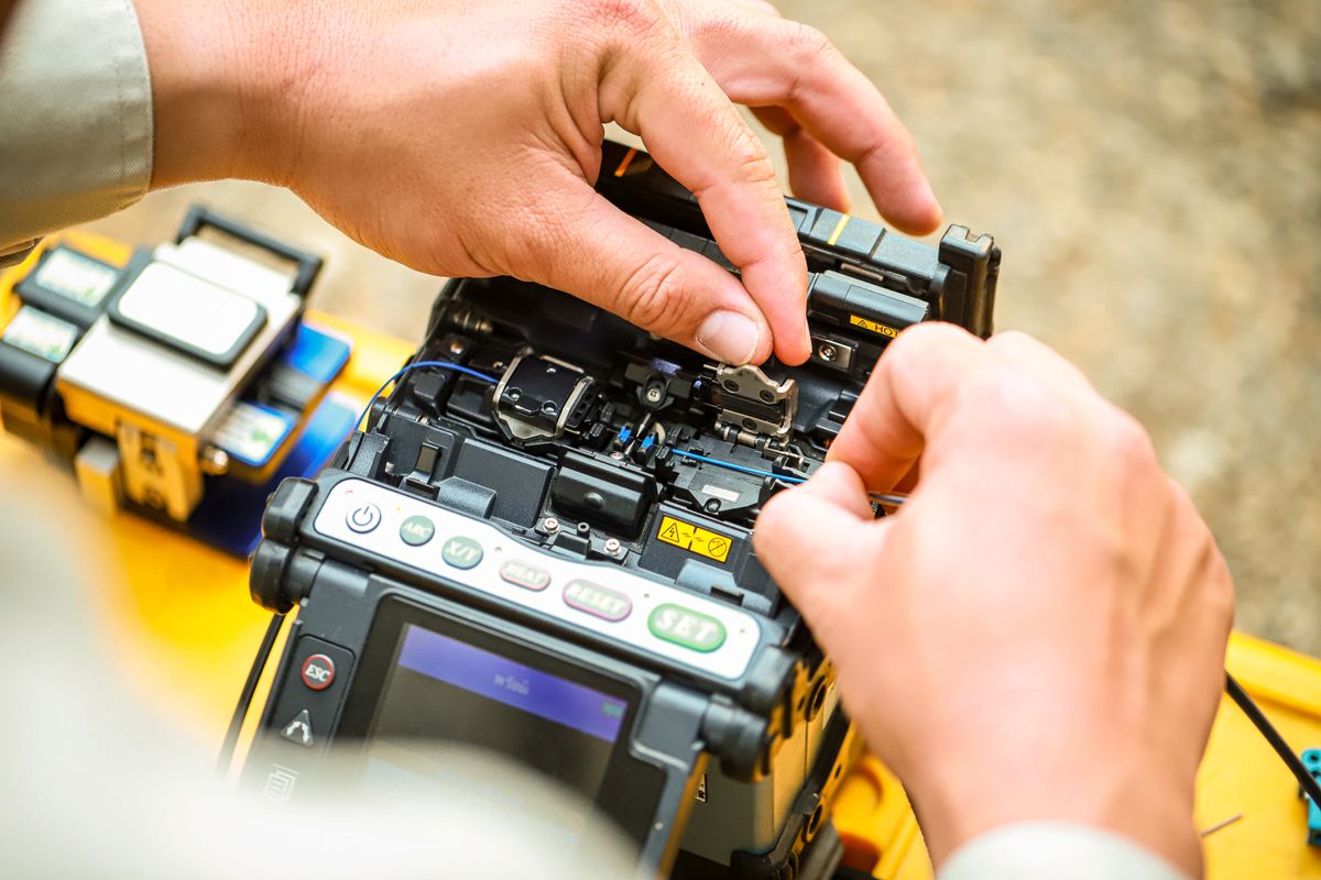 Fiber Optic Splicing for White Sands Communications & Electric in Rigby, ID
