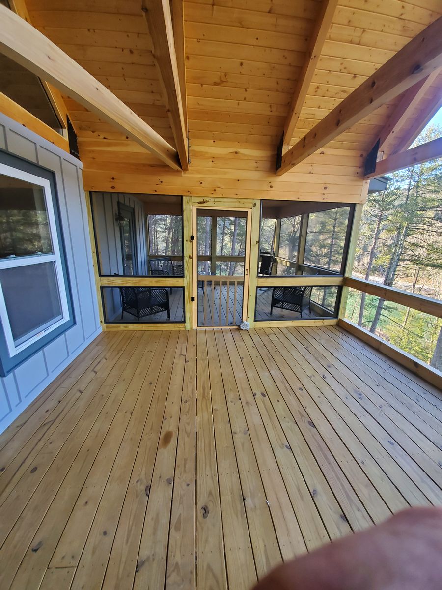 Deck Work for HC Construction & Grading in Clayton, GA