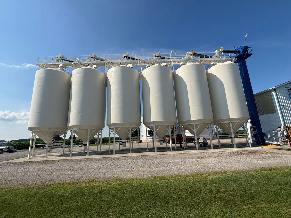 Grain Bin & Storage Tank Painting for Jack Sherlock Painting in Grand Blanc, MI