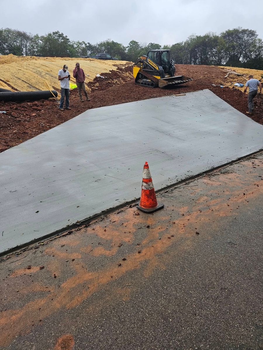 Concrete Slab Construction for AXC LLC in Knoxville, TN