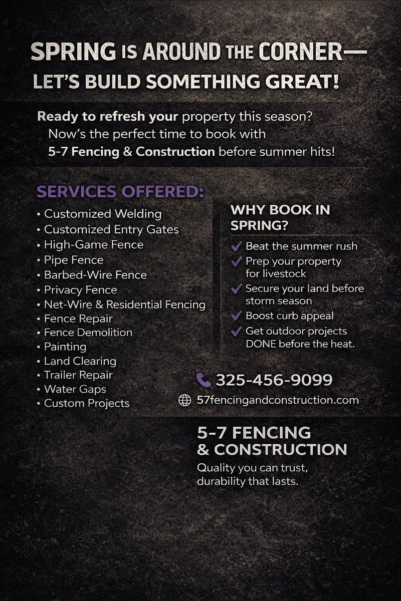Custom Welding for 5-7 Fencing & Construction in Madisonville, TX