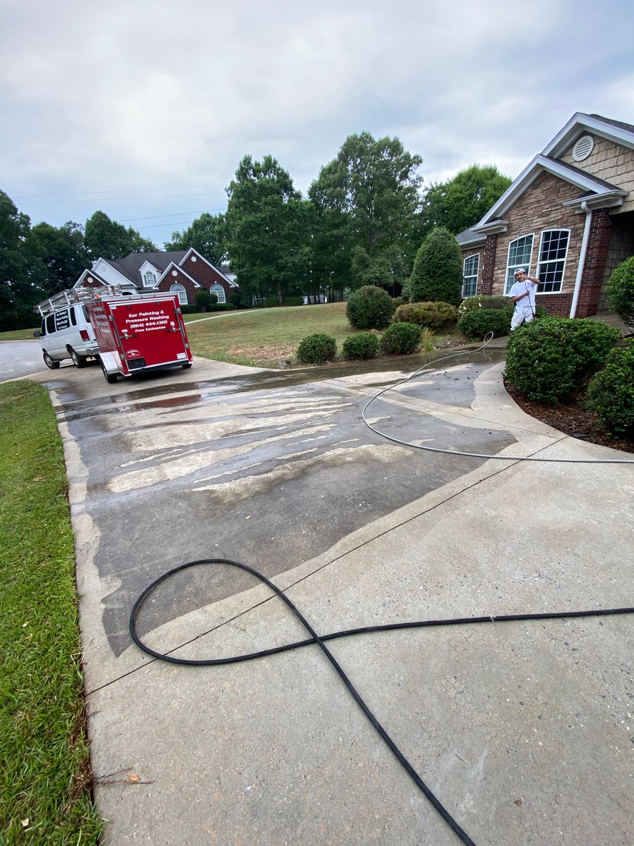 Pressure Washing for KorPro Painting in Spartanburg, SC