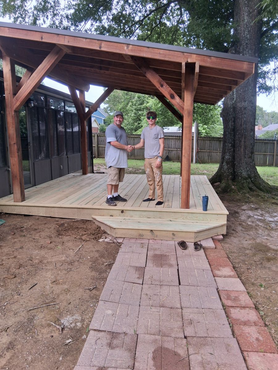 Deck & Patio Installation for Bomar Construction in Olive Branch, MS