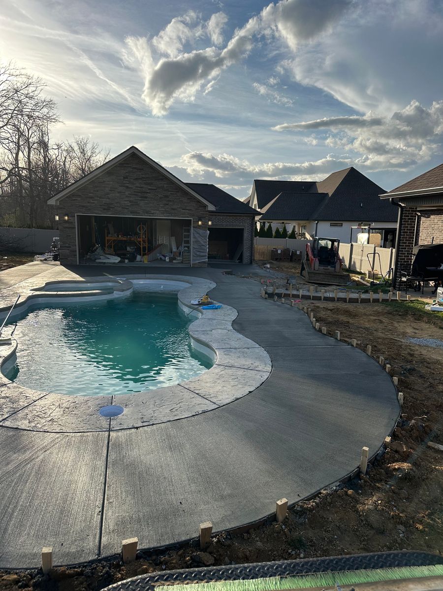 Patio Design & Installation for Prestige Concrete in Nashville, TN