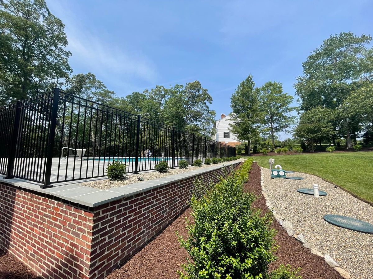 Retaining Wall Construction for Broker Post Ground Crew in Sussex County, DE
