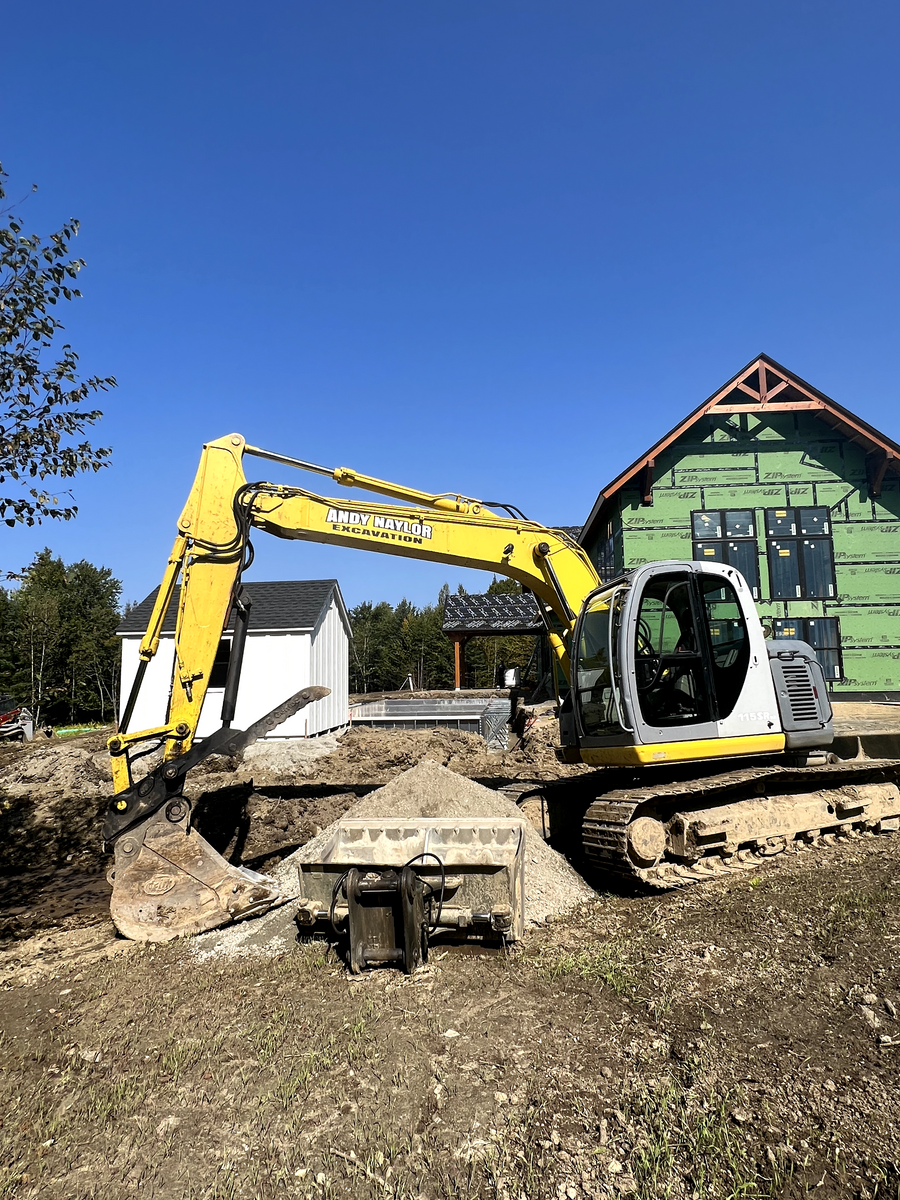 Site Preparation for Andy Naylor Excavation in Stowe, VT