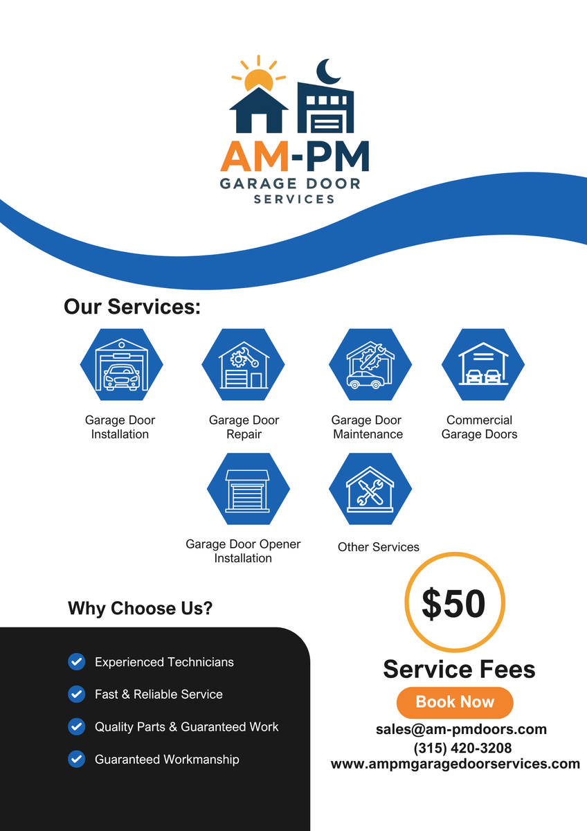 Garage Door Repair for AM PM Garage Door Services LLC in East Syracuse, NY