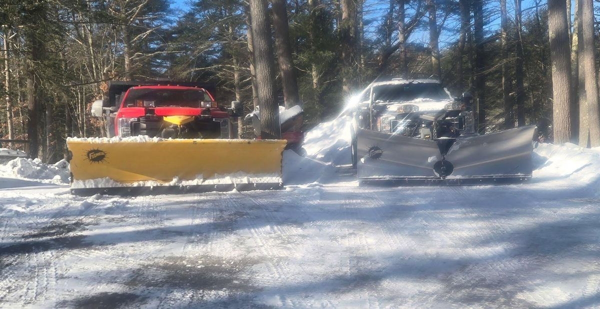 Commercial Snow Plowing for MJS Excavating in Hardwick, MA