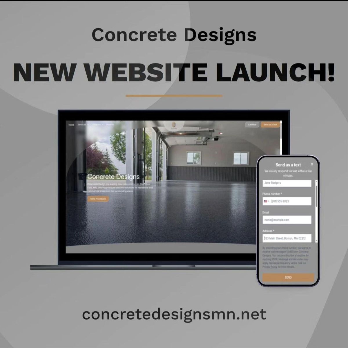 Concrete Grind & Seal for Concrete Designs LLC in Thief River Falls, MN