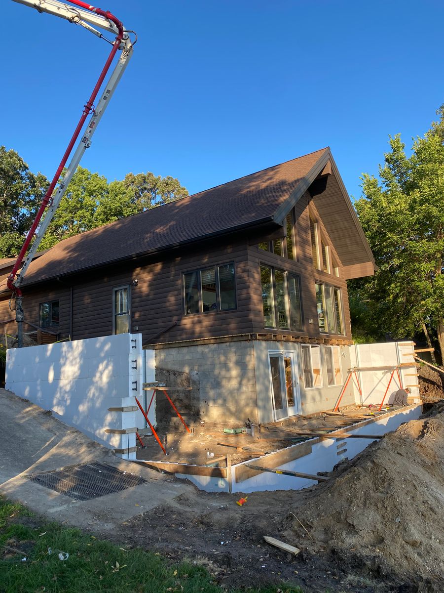 Foundations for Johnson Concrete in New London, MN