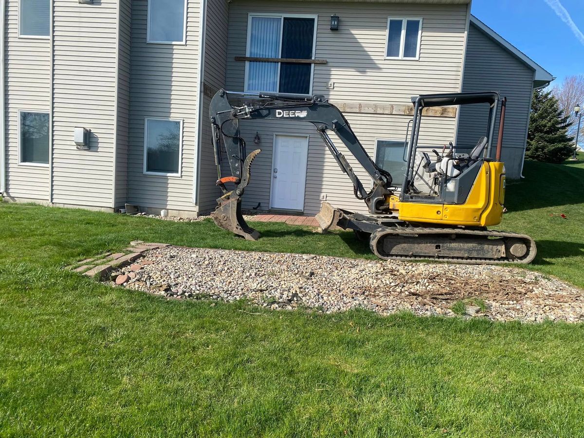 Driveway Install for TDC Excavating in Dubuque, IA