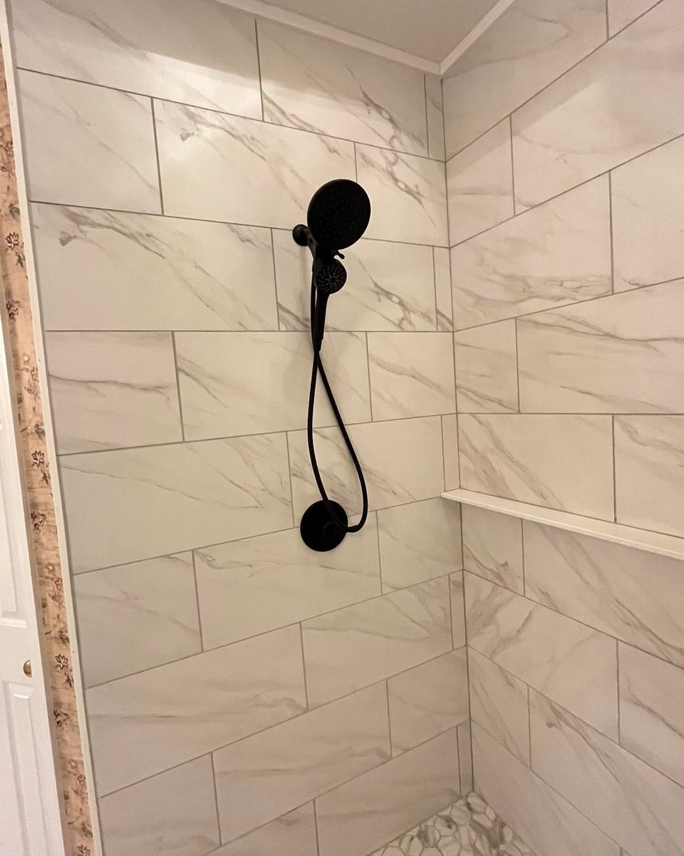 Bathroom Renovation for Courvelle's Construction and Renovations in Columbus, GA