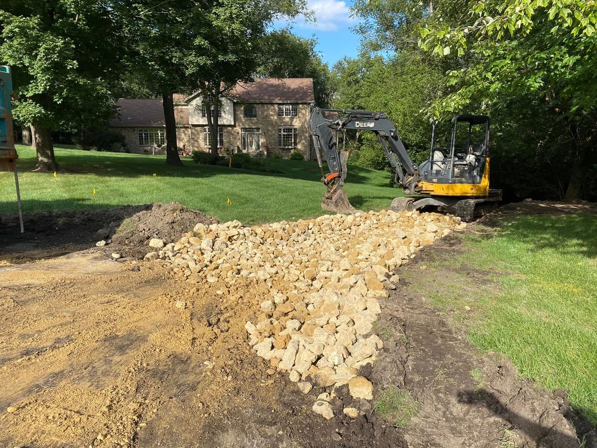 Driveway Install for TDC Excavating in Dubuque, IA