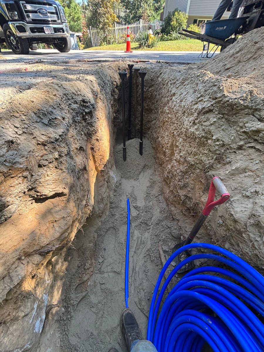 Underground Utilities for Staruk Trucking & Excavation Inc. in Uxbridge, MA