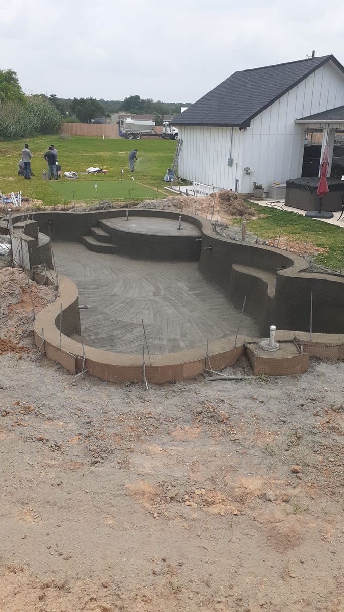 Concrete Pools for UBER FORCE in San Antonio, TX