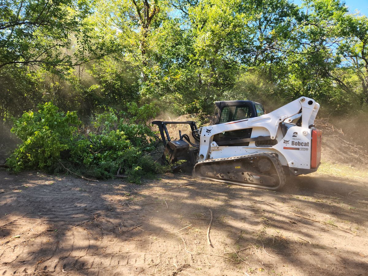 Land Clearing and Mulching for L&T Excavating in Topeka, KS