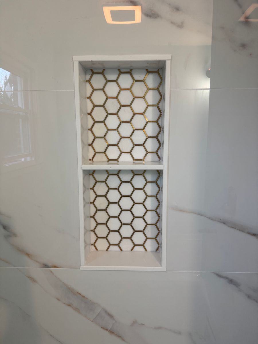 Shower Tiling for A-Otay Constructs Etc. in Lawrence County, TN