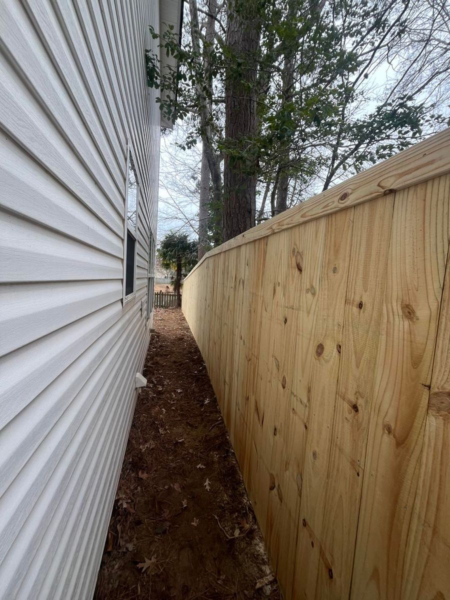 Fencing for Veteran Home Solutions in Summerville, SC
