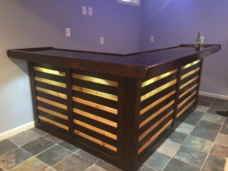 Bar Painting and Lightning for WOOD BAR  DESIGN in Fort Lauderdale, FL
