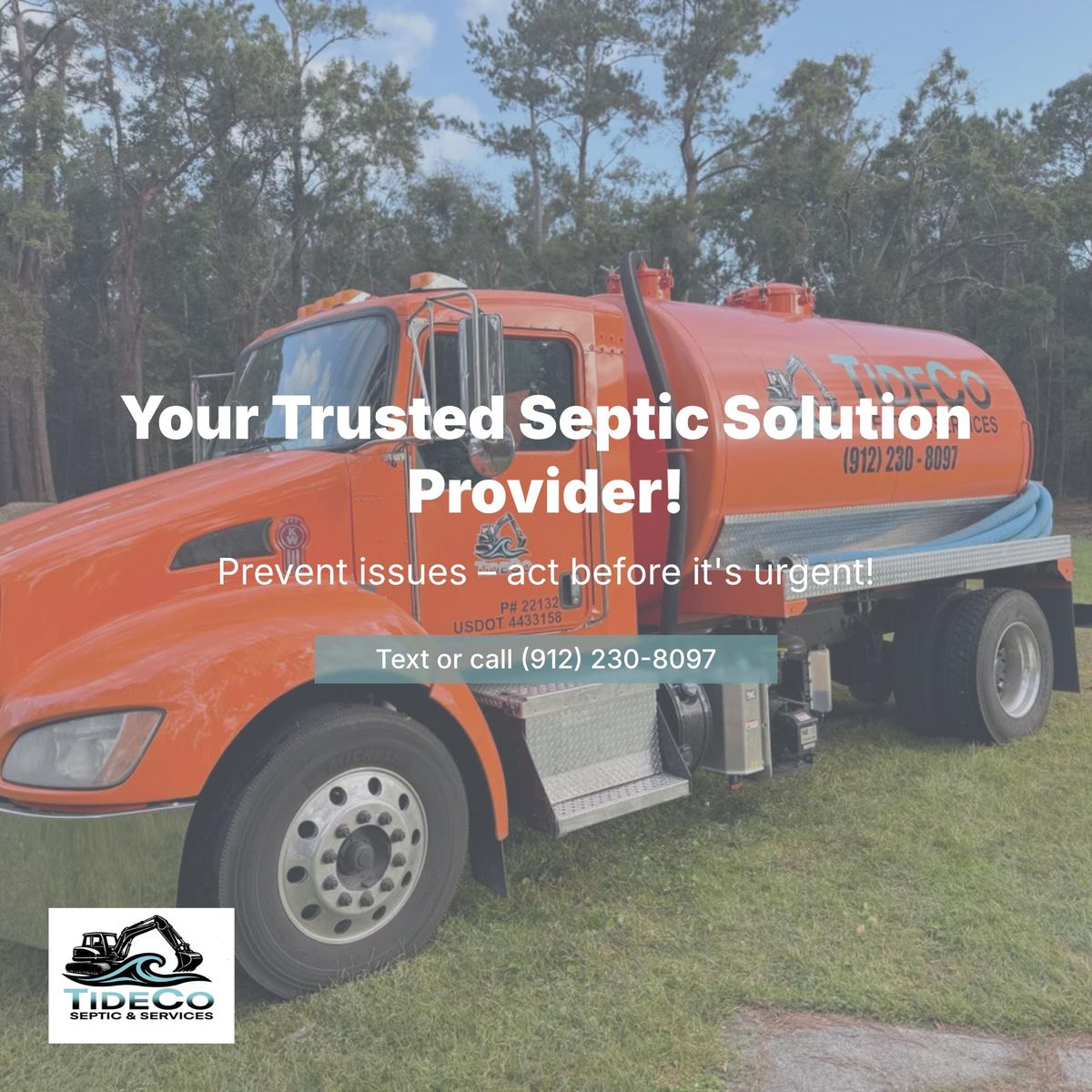 Emergency Services & System Upgrades for TideCo Septic in Brunswick, GA