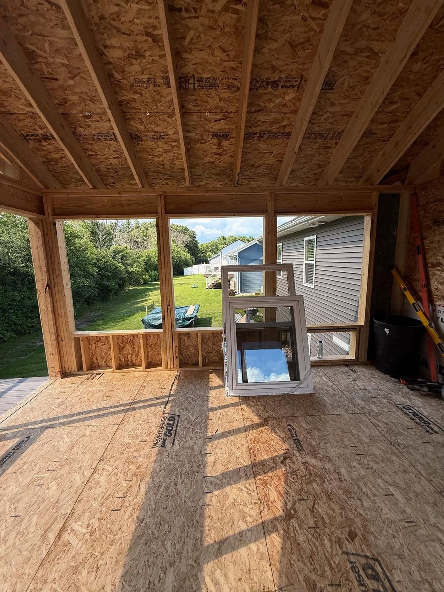 Deck Buildout for Tru Frame Outdoor Structures in Menasha, WI