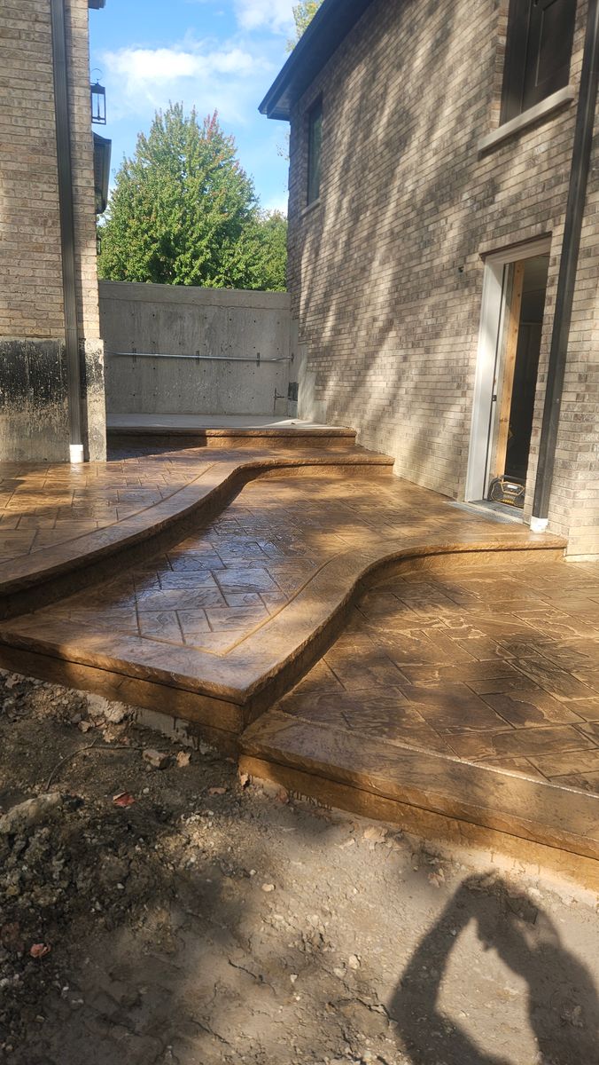 Stamped Concrete for Country Concrete in Monee, IL