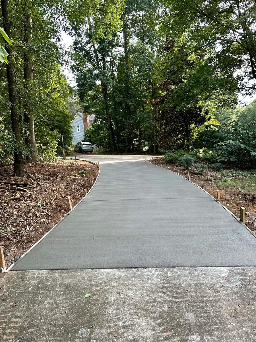 Driveway Construction for GNE Construction in Concord, NC