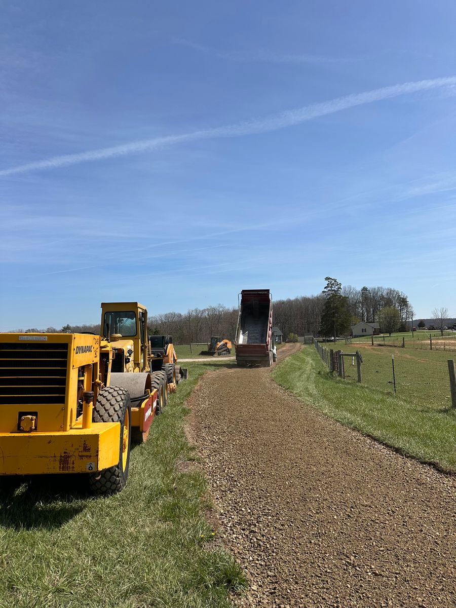Grading for James R Carter Paving in Roanoke, VA