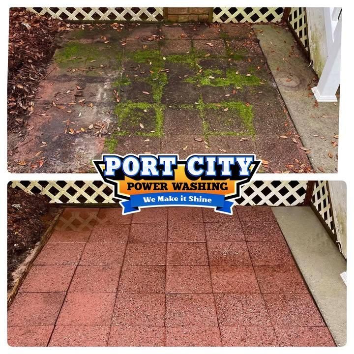 Driveway and Sidewalk Cleaning for Port City Power Washing in Wilmington, NC
