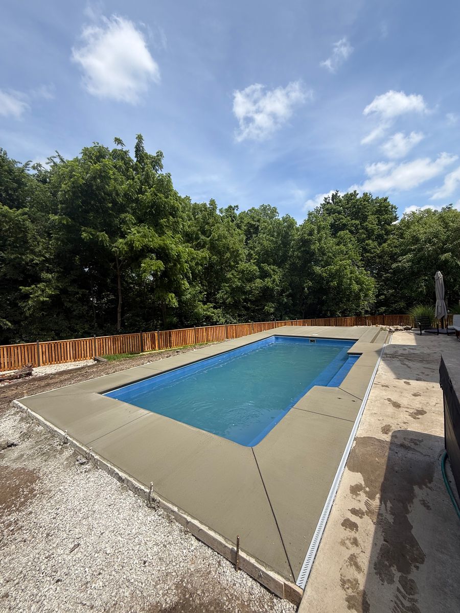 Pool Decks for Modern Concrete LLC in Lowell, AR