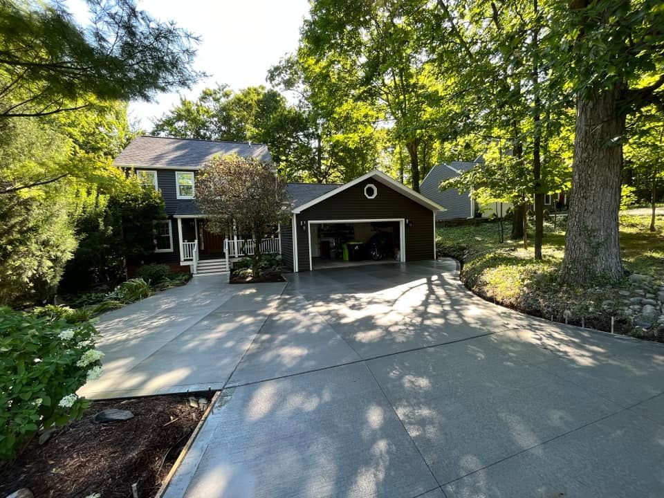 Concrete Sidewalk Installation for Deerbrook Construction in Pontiac, MI