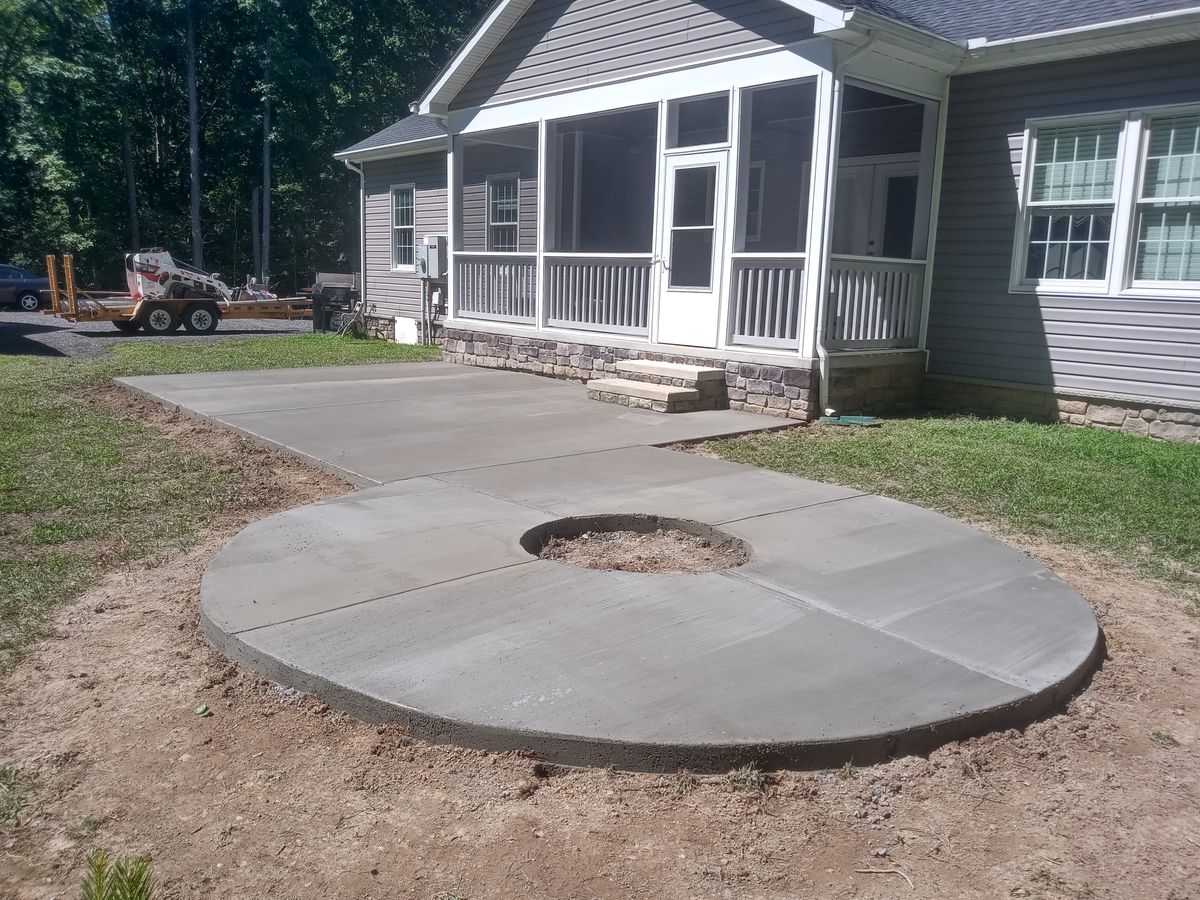 Patio Design & Construction for OBH Concrete LLC in Lusby, MD