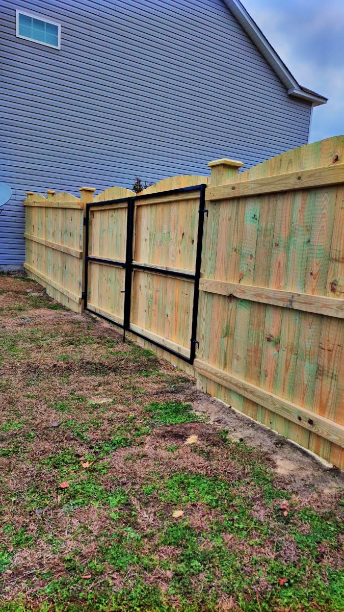 Fence Installation for JB Nealy Fence in Elgin, SC