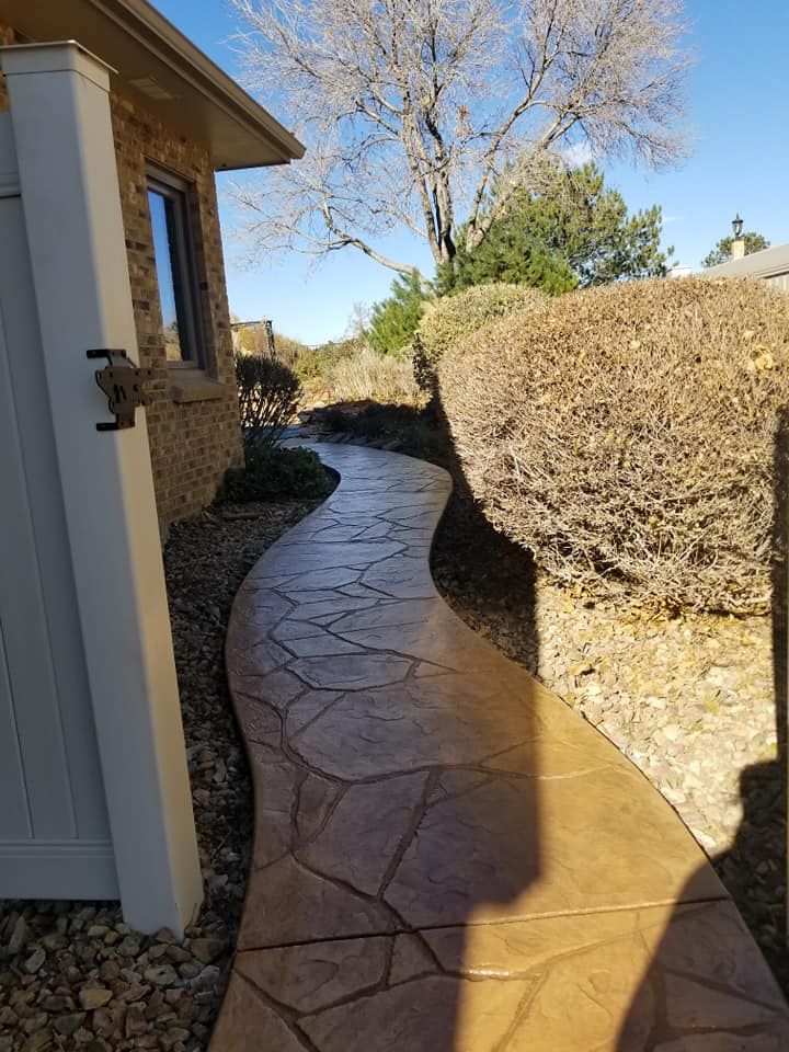 Stamped Concrete Installation for RT Custom Concrete LLC in Longmont, CO