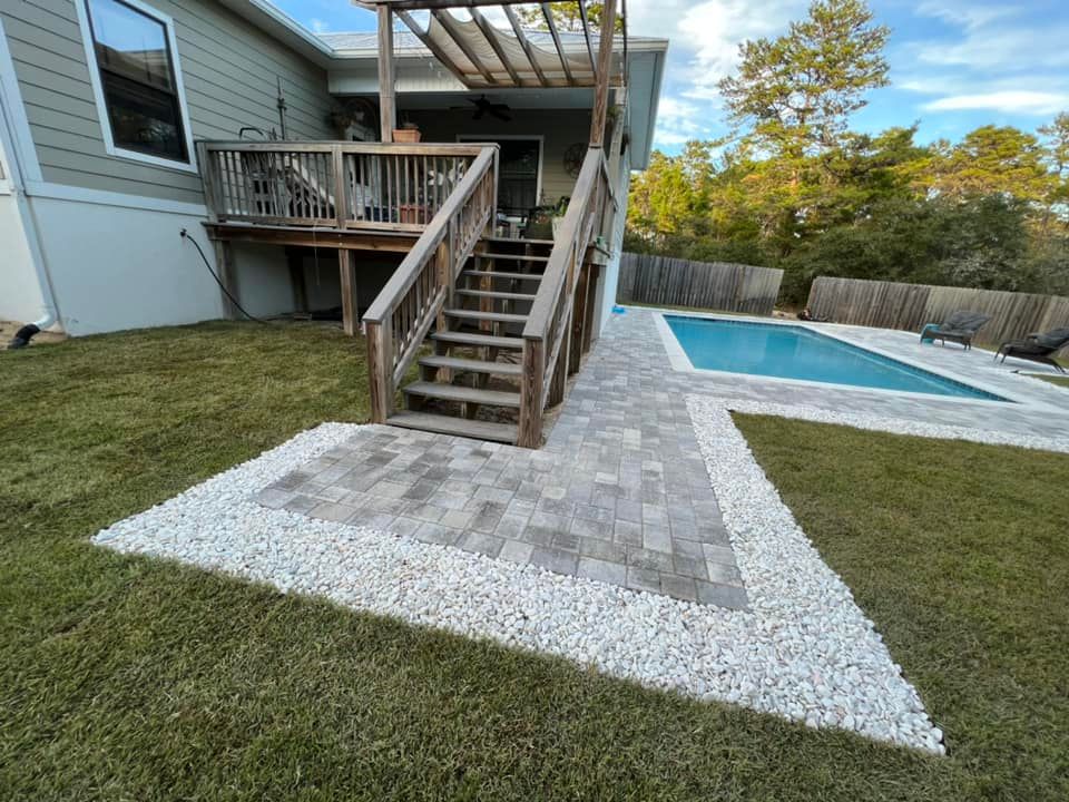 Patio Design & Construction for Poarch Creek Landscaping in Santa Rosa Beach, FL