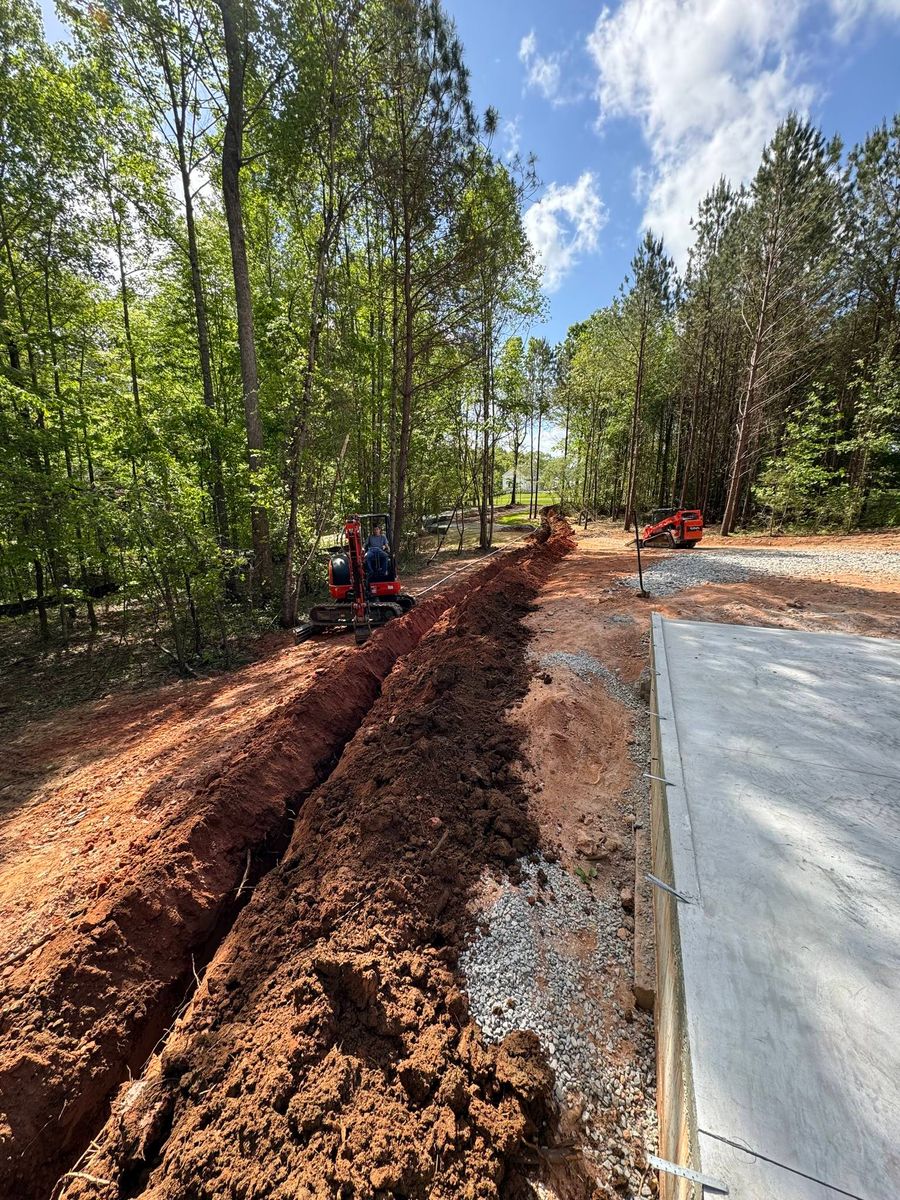 Sewer Line Replacement for New Horizon Environmental Services in Dawsonville, GA