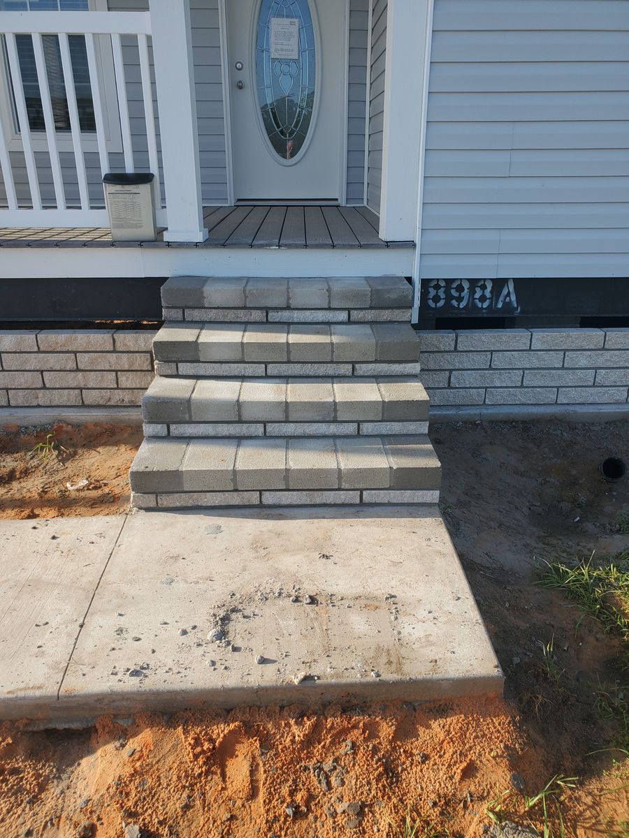 Stair Design & Installation for Clark Masonry in Lake County, FL
