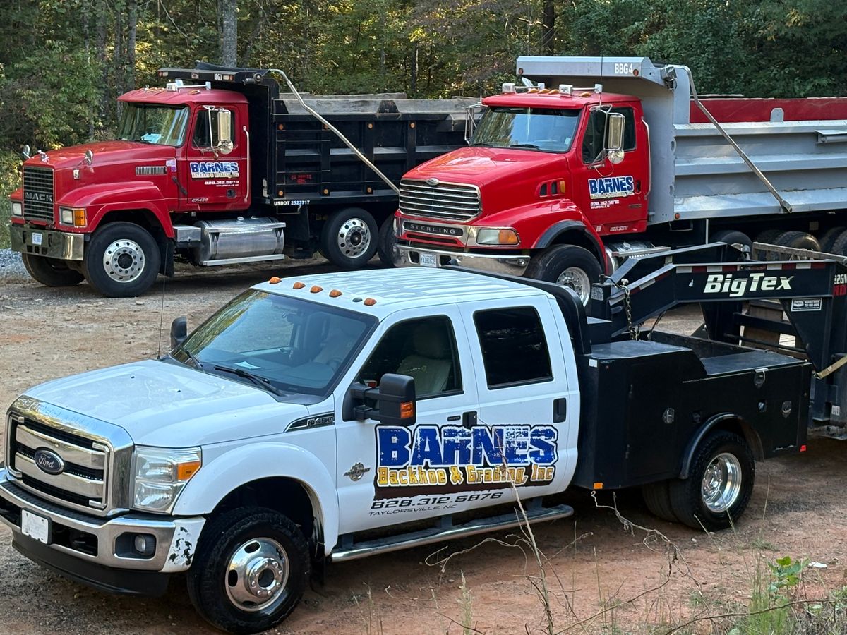 Septic Installation for Barnes Backhoe & Grading in Taylorsville, NC