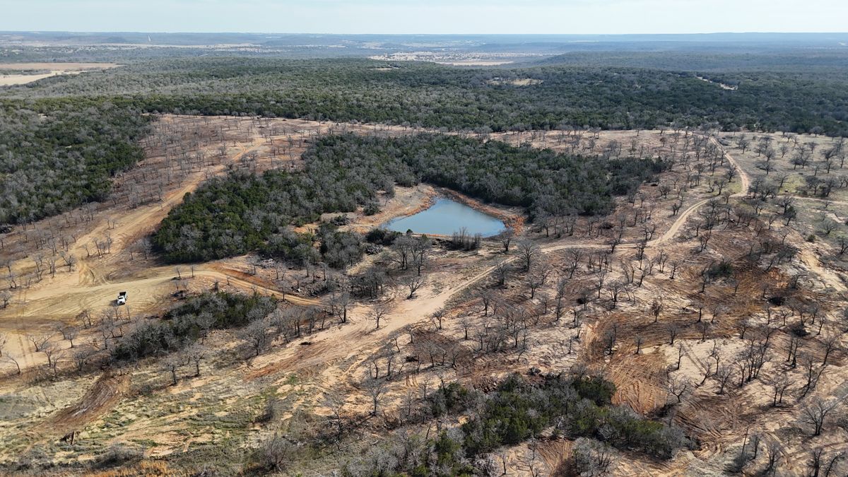 Excavation and site prep for South Prairie Construction in Graham, TX